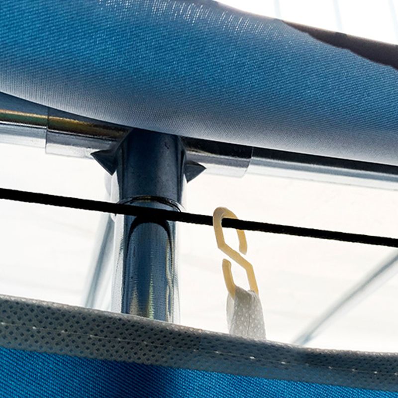 Moderne Style Garderobe Metal 2 Regale Kleiderschrankschrank für Schlafzimmer