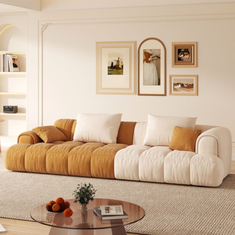 Canapé de bras encastré scandinave 28,7 "h bloque canapé avec oreillers