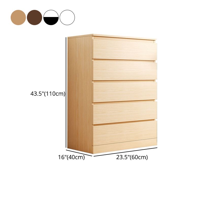 Contemporary Style Wood Accent Chest Side Cabinet with Drawers