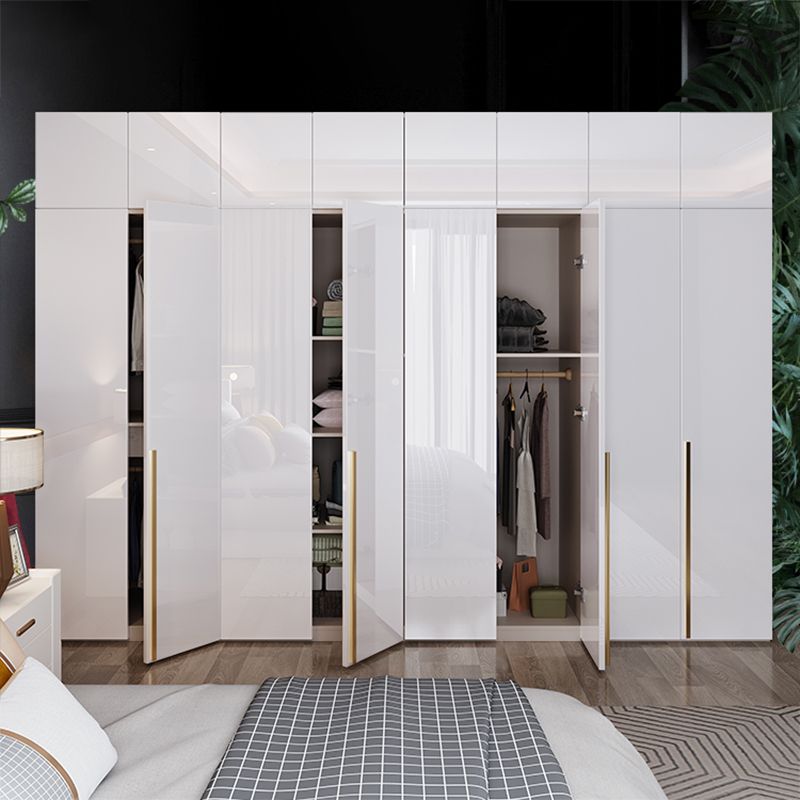 Camera da letto morbida porte chiuse armadi moderni moderni armadio del guardaroba in legno