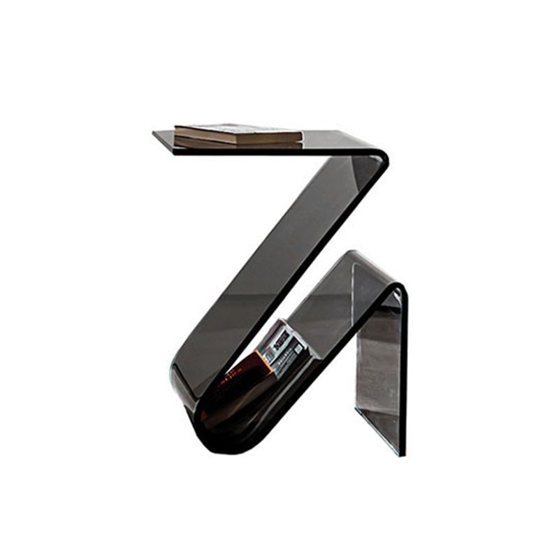 Ultra-Modern Side Table Acrylic Pedestal Accent Side Table for Bedroom Clearhalo 'Coffee & Accent Tables' 'End & Side Tables' 'end_side_tables' 'furn' 'furn_end_side_tables' 'Furniture' 'Living Room Furniture' 1200x1200_78d21ac2-72b1-4c91-9d05-a7b9147766de