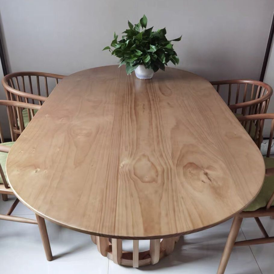 Solid Wood Dining Table Simplicity Pedestal Table for Dining Room Clearhalo ' dining_table' 'Dining Tables & Seating' 'Dining Tables' 'furn' 'furn_dining_table' 'Furniture' 'furniture_dining_table' 'Kitchen & Dining Furniture' 'kitchen&dining_furn' 'kitchen' 'kitchen_dining_table' 1200x1200_78d2fab3-4ff3-4f4a-9901-17009b801044