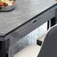 Mesa plegable extensible contemporánea, mesa base de madera maciza para comedor