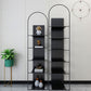 Modern Style Bookshelf Closed Back Metal Bookcase for Living Room