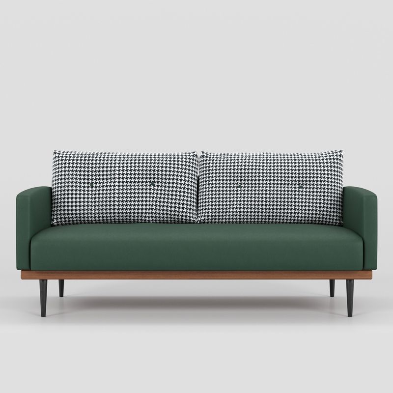Square Arm Sofa Sofa 31.5" D x 29.53" H Faux Leather/Linen Sofa Clearhalo 'furn' 'furn_sofas' 'Furniture' 'furniture_sofas' 'kitchen' 'kitchen_sofas' 'Living Room Furniture' 'Sofa' 'sofas' 1200x1200_78d52943-3558-42b3-98c2-08144a2f4401