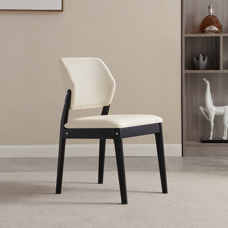 Upholstered Kitchen Side Chair Modern Style Open Back Armless Chair Clearhalo 'Dining Chairs' 'Dining Tables & Seating' 'dining_chair' 'furn' 'furn_dining_chair' 'Furniture' 'Kitchen & Dining Furniture' 1200x1200_78d66540-602f-4d0f-979f-fe4dda308647