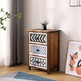 Cofensador de lencería tradicional de almacenamiento de madera vertical con cajones