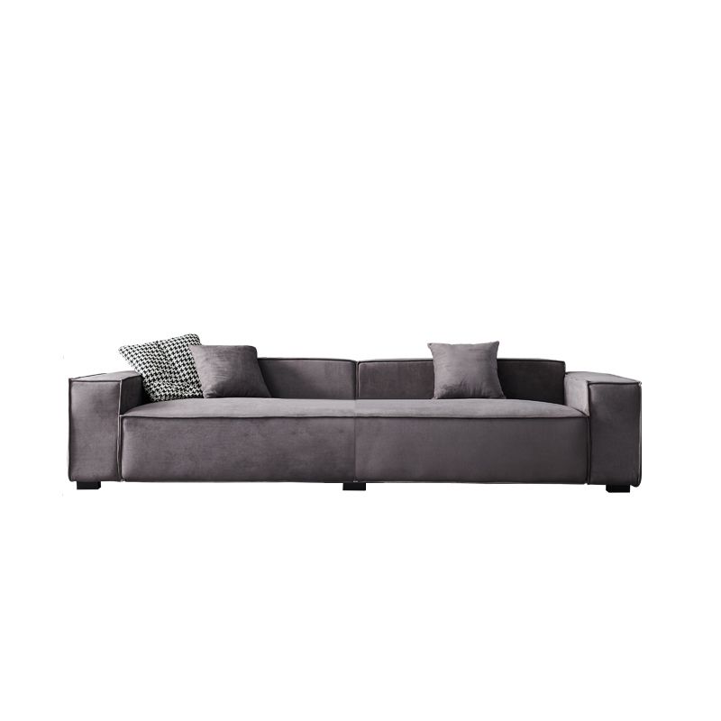 Stationary Stain-Resistant Faux Leather Sofa Living Room Gray Cushions Settee Clearhalo 'furn' 'furn_sofas' 'Furniture' 'furniture_sofas' 'Living Room Furniture' 'Sofa' 'sofas' 1200x1200_78d89e09-a025-45a8-ab6e-d8b434f006c2