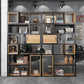 79"H Bookshelf Industrial Style Open Back Bookcase for Home Office Clearhalo 'Bookcases' 'furn' 'furn_bookcases' 'Furniture' 'furniture_bookcases' 'kitchen' 'kitchen_bookcases' 'Living Room Furniture' 'Office Furniture' 1200x1200_78d924f2-2408-45d1-89aa-0ac7a24e59c3