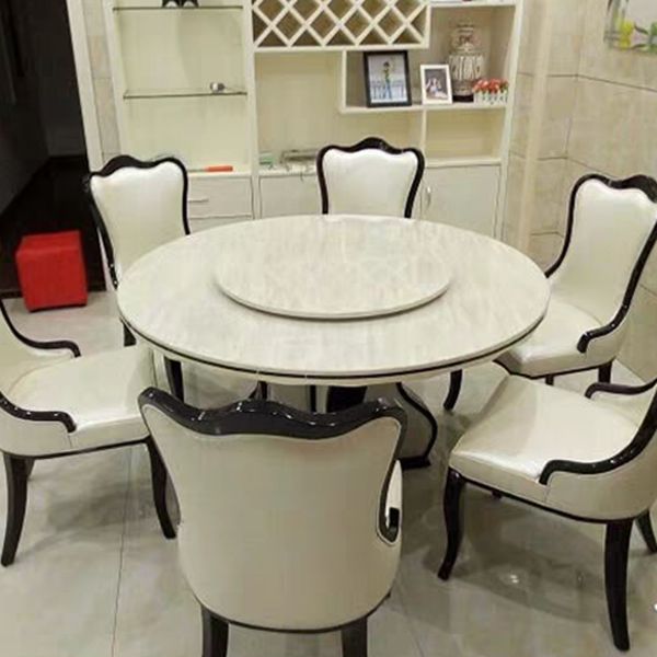 White Dining Table Convertible Dining Table for Kitchen Dining Room Clearhalo 'Dining Tables & Seating' 'Dining Tables' 'dining_table' 'furn' 'furn_dining_table' 'Furniture' 'Kitchen & Dining Furniture' 1200x1200_78d9aab0-e38d-4ade-8d5c-97a21bf64361