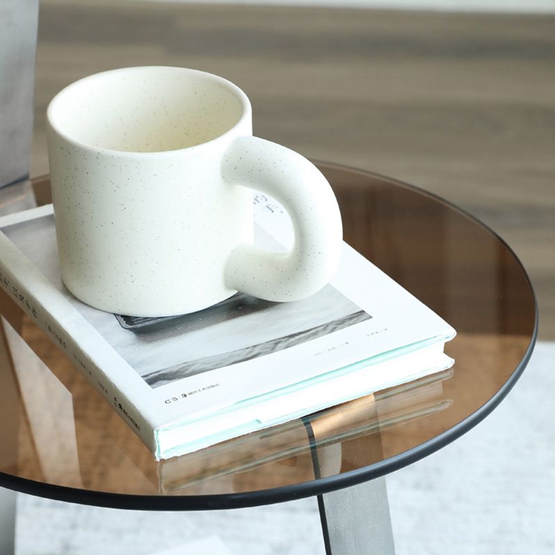 Modern Corner Table Round 3-Tier Side End Table with Storage