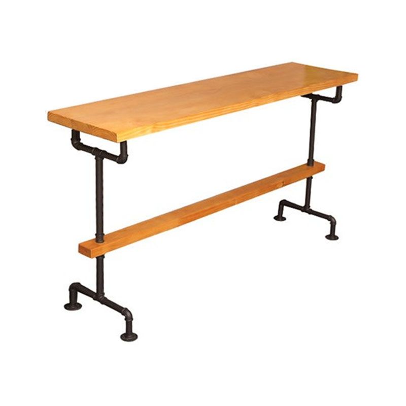 Industrial Style Bar Table 1/2/11 Pieces Rectangle Solid Wood Counter Set Clearhalo 'Bar Furniture' 'furn' 'furn_home_bar_bar_sets' 'Furniture' 'Home Bars & Bar Sets' 'home_bar_bar_sets' 'Kitchen & Dining Furniture' 1200x1200_78da89ad-16bc-4d86-bccf-cc8b46f9a02a