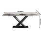 Simple Gray Sintered Stone Dining Table Kitchen Standard Dining Table with Pedestal Base Clearhalo ' dining_table' 'Dining Tables & Seating' 'Dining Tables' 'furn' 'furn_dining_table' 'Furniture' 'furniture_dining_table' 'Kitchen & Dining Furniture' 'kitchen&dining_furn' 'kitchen' 'kitchen_dining_table' 1200x1200_78dd480f-1c63-4acd-b519-0b56342fb22f