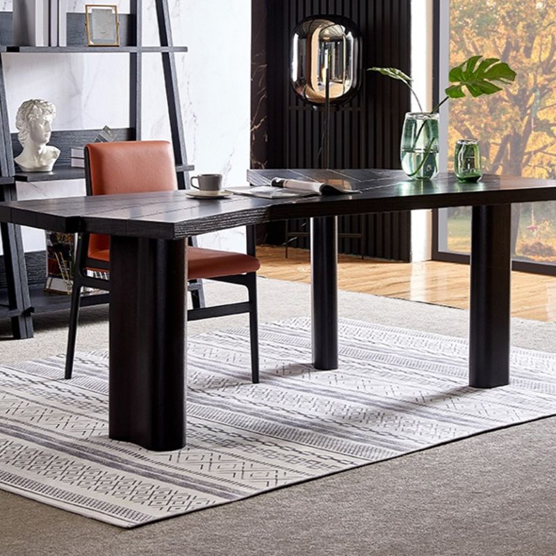 Free Form Office Table Industrial Solid Wood Fixed Working Desk Clearhalo 'furn' 'furn_office_desk' 'Furniture' 'Office Desks' 'Office Furniture' 'office_desk' 1200x1200_78de54ab-f6f2-4a58-82cf-5faeeef59878