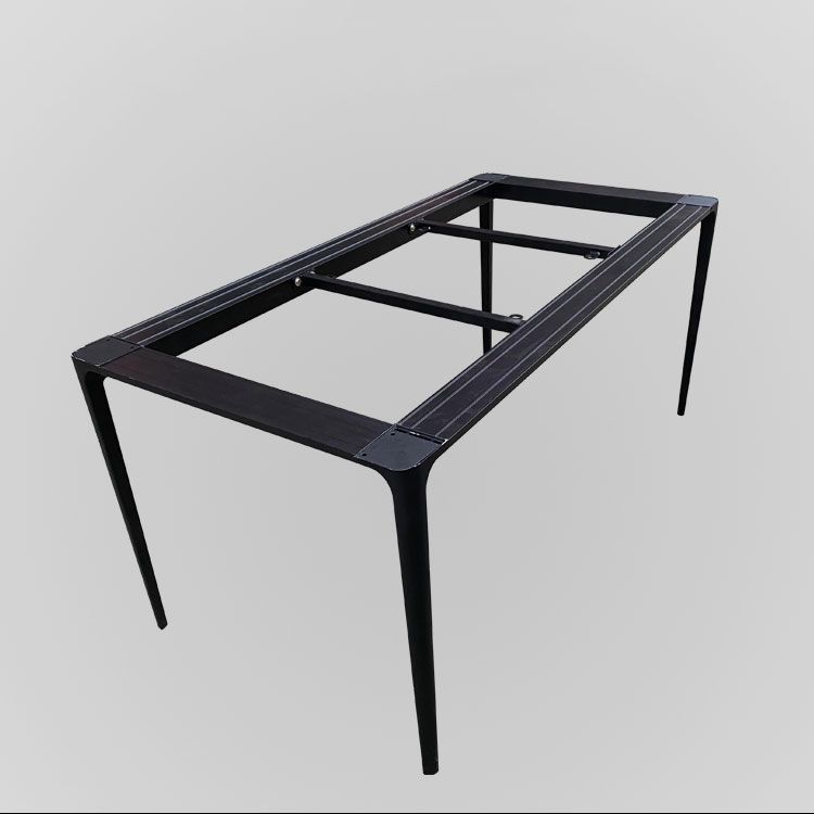 Rectangle Home Fixed Table Industrial Sintered Stone Dining Table Clearhalo 'Dining Tables & Seating' 'Dining Tables' 'dining_table' 'furn' 'furn_dining_table' 'Furniture' 'Kitchen & Dining Furniture' 1200x1200_78de721d-67f9-44f6-814a-619c8db0b79a