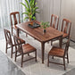 Traditional Style Solid Wood Dining Set with Walnut Table and 4 Legs Base for Home Use Clearhalo 'Dining Room Sets' 'Dining Tables & Seating' 'dining_room_set' 'furn' 'furn_dining_room_set' 'Furniture' 'furniture_dining_room_set' 'Kitchen & Dining Furniture' 'kitchen&dining_furn' 'kitchen' 1200x1200_78e07314-de08-41cb-8155-71f40cceb36b