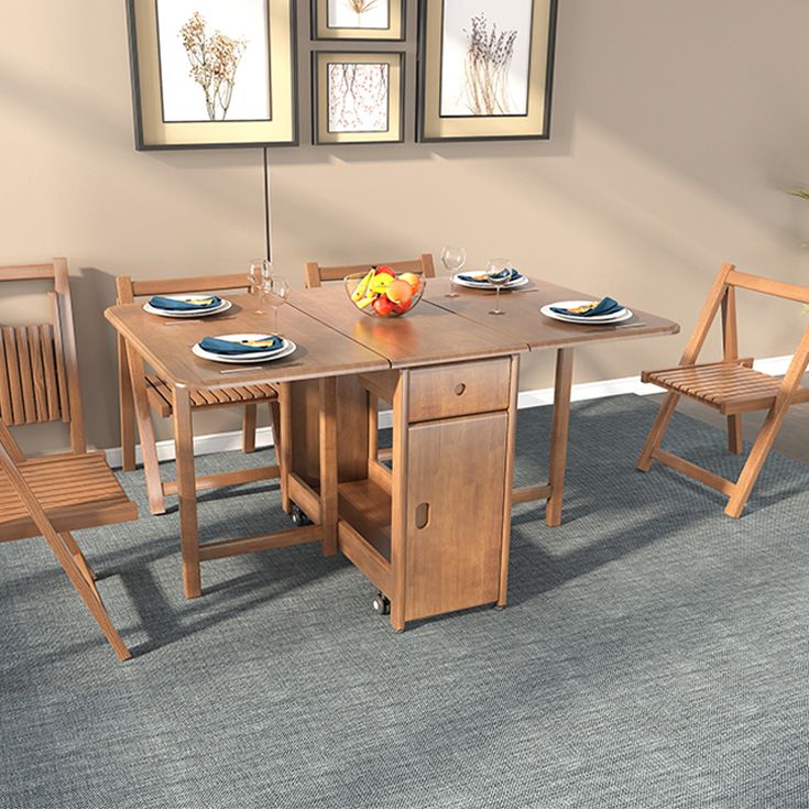 Rubberwood Solid Wood Dining Table Mid-Century Dining Site Table,51"L x 35"W x 29.5"H Clearhalo ' dining_table' 'Dining Tables & Seating' 'Dining Tables' 'furn' 'furn_dining_table' 'Furniture' 'furniture_dining_table' 'Kitchen & Dining Furniture' 'kitchen&dining_furn' 'kitchen' 'kitchen_dining_table' 1200x1200_78e1feeb-7659-43e3-b61e-dfaa7656b9af