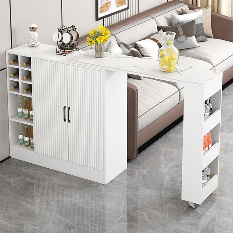 Rectangle Counter Height Table Modern Bar Dining Table with Shelves Clearhalo 'Bar Furniture' 'Bar Tables' 'bar_tables' 'furn' 'furn_bar_tables' 'Furniture' 'Kitchen & Dining Furniture' 1200x1200_78e39a8a-b141-4030-bb18-3b50bfce18cd