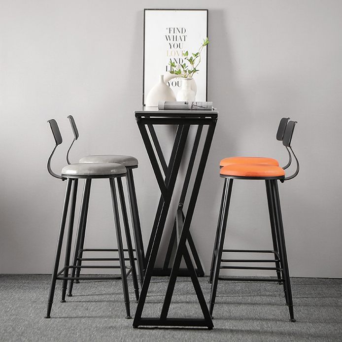 White Marble Bar Table with Rectangle Table Top Trestle Table - 41.3" H Clearhalo 'Bar Furniture' 'Bar Tables' 'bar_tables' 'furn' 'furn_bar_tables' 'Furniture' 'furniture_bar_tables' 'Kitchen & Dining Furniture' 'kitchen&dining_furn' 'kitchen' 1200x1200_78e3ad14-01d3-4bc3-9c6f-58c103d89916