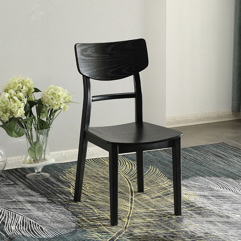 Black Modern Side Chair Solid Wood Dining Chair for Living Room Clearhalo 'Dining Chairs' 'Dining Tables & Seating' 'dining_chair' 'furn' 'furn_dining_chair' 'Furniture' 'Kitchen & Dining Furniture' 1200x1200_78e4ef8b-94ef-4c0e-986b-adfd1459024d