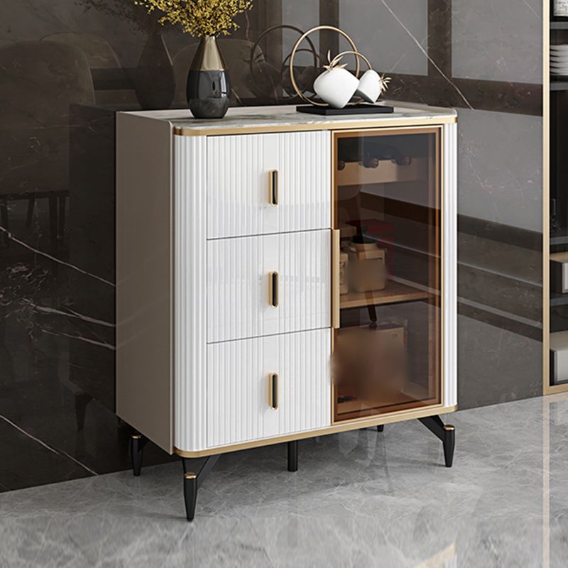 Armadio da pranzo per porte in vetro di altezza da 38 pollici per cucina