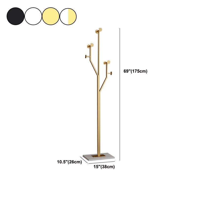 Glam metallic Hall Tree Hooks Design Rack voor woonkamer