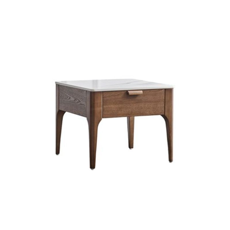 Square Solid Wood 4 Legs End Table Modern Brown/Black Side Table with Storage Clearhalo 'Coffee & Accent Tables' 'End & Side Tables' 'end_side_table' 'end_side_tables' 'furn' 'furn_end_side_tables' 'Furniture' 'furniture_end_side_table' 'Living Room Furniture' 1200x1200_78eb28a6-8abb-49b8-b76f-3e53077850d9