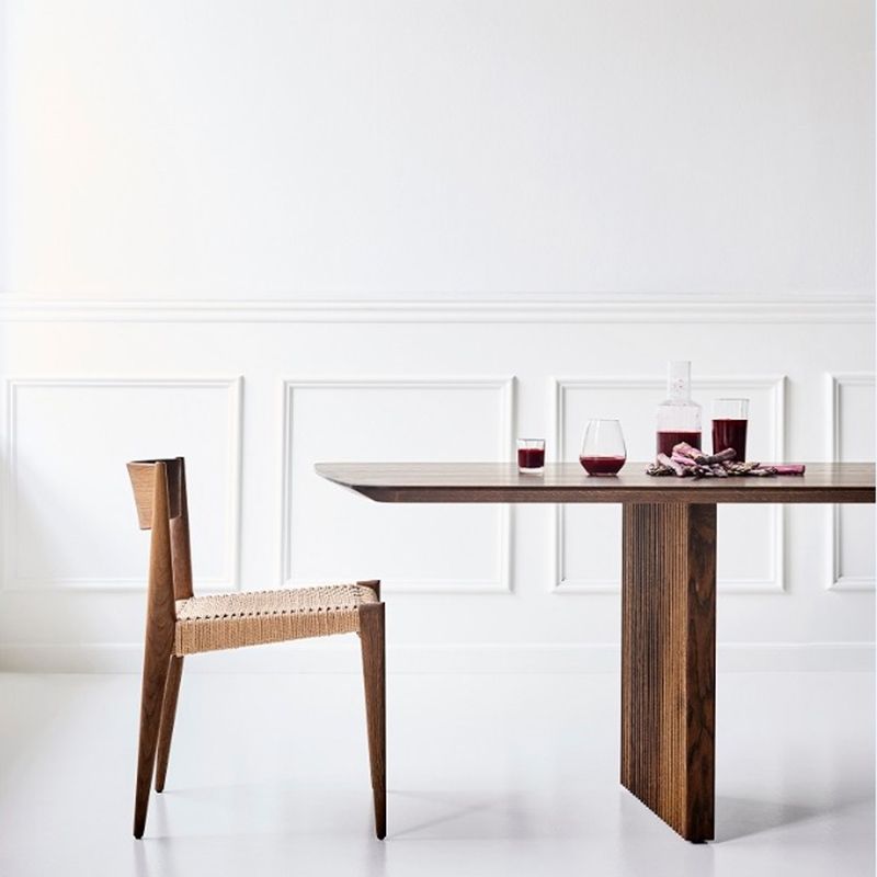 Modern Rectangle Dining Site Table Solid Wood Double Pedestal Kitchen Dining Table Clearhalo 'Dining Tables & Seating' 'Dining Tables' 'dining_table' 'furn' 'furn_dining_table' 'Furniture' 'furniture_dining_table' 'Kitchen & Dining Furniture' 'kitchen' 'kitchen_dining_table' 1200x1200_78eb810a-bd2e-4969-a4e6-a9839bbae47f