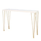 Table de pub rectangulaire moderne en bois massif, hauteur de bar, pour salon