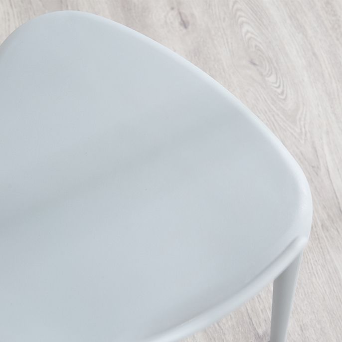 Indoor Contemporary Side Chair Open Back Plastic Stackable Dining Room Single Chair Clearhalo ' kitchen&dining_furn' 'Dining Chairs' 'Dining Tables & Seating' 'dining_chair' 'furn' 'furn_dining_chair' 'Furniture' 'furniture_dining_chair' 'Kitchen & Dining Furniture' 'kitchen' 1200x1200_78ec453b-34c1-41c9-bd47-db0de0627013