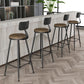 Industrial Armless Backrest Counter Stool Iron Dining Room Bar Stool with Pedal Clearhalo 'Bar Furniture' 'Bar Stools' 'bar_stools' 'furn' 'furn_bar_stools' 'Furniture' 'Kitchen & Dining Furniture' 1200x1200_78ece28a-4a26-4cd6-bc87-382d6c25bbbc