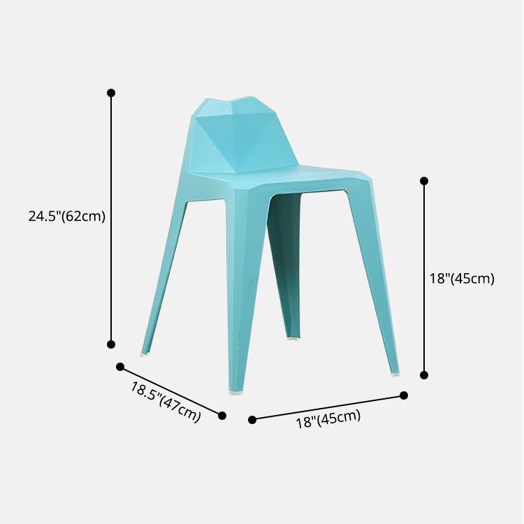 Contemporary Solid Back Dining Side Chair Kitchen Plastic Dining Side Chair Clearhalo ' kitchen&dining_furn' 'Dining Chairs' 'Dining Tables & Seating' 'dining_chair' 'furn' 'furn_dining_chair' 'Furniture' 'furniture_dining_chair' 'Kitchen & Dining Furniture' 'kitchen' 1200x1200_78ee0b4a-2119-4a1b-b74a-431f3a16c734