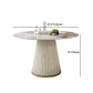 Glam Sintered Stone Dining Set 1/4/5/7 Pieces Dining Set for Dining Areas