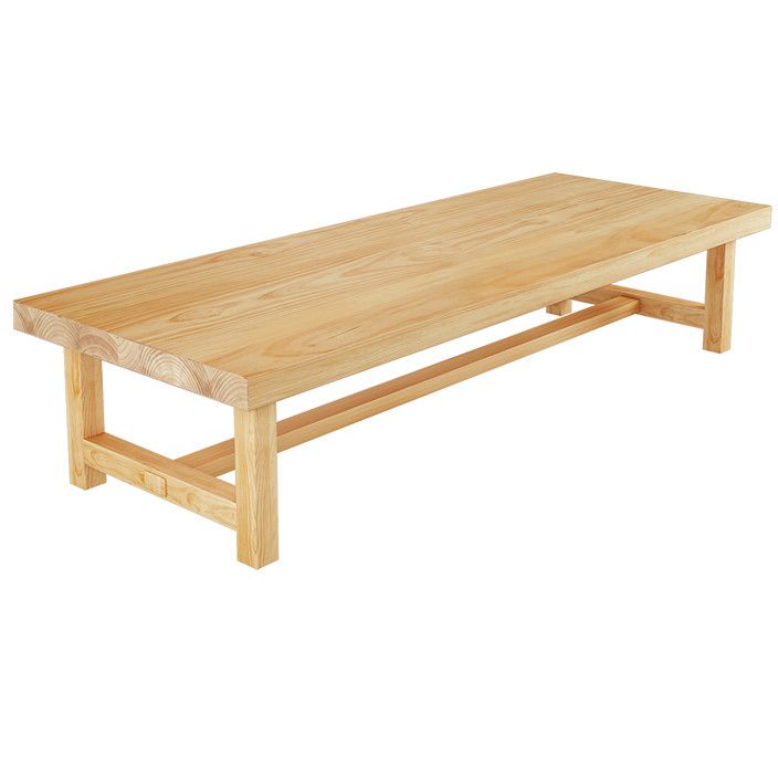 Modern Rectangle Office Table Solid Wood Trestle Base Meeting Desk Clearhalo 'furn' 'furn_office_desk' 'Furniture' 'Office Desks' 'Office Furniture' 'office_desk' 1200x1200_78ef2fcf-7e06-4f99-9aab-01192c549864