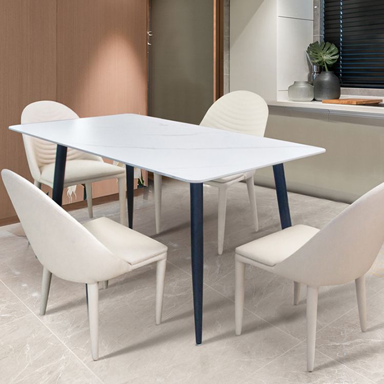 Modern PU Leather Dining Chair Armless Metal Dining Room Chairs for Home Use Clearhalo ' kitchen&dining_furn' 'Dining Chairs' 'Dining Tables & Seating' 'dining_chair' 'furn' 'furn_dining_chair' 'Furniture' 'furniture_dining_chair' 'Kitchen & Dining Furniture' 'kitchen' 1200x1200_78effcf7-62e7-4e4d-8fd4-5bb4125c2829