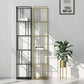4-Shelf Modern Open Etagere Bookshelf with Iron Frame Glass Shelf Clearhalo 'Bookcases' 'Furniture' 'furniture_bookcases' 'kitchen' 'kitchen_bookcases' 'Living Room Furniture' 'Office Furniture' 1200x1200_78f0b2bd-e318-4a7e-837b-63c5d13eaca9