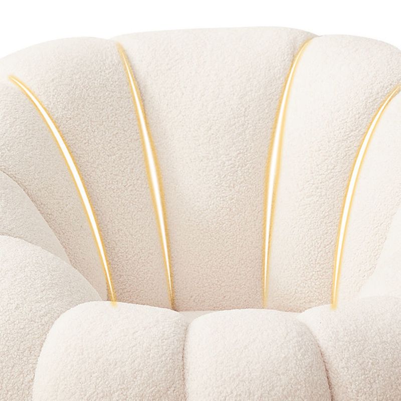 Modern Arm Chair, Wool Blend / Velvet Upholstered Accent Chair, 37"(W) X 37"(D) X 26"(H) Clearhalo 'Accent Chairs' 'accent_chairs' 'Chairs & Seating' 'furn' 'furn_accent_chairs' 'Furniture' 'Living Room Furniture' 1200x1200_78f0ffa1-843f-4357-b452-7304cb43d5bb