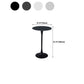 Modern Round Pub Table Fixed Pedestal Bar Height Cocktail Table