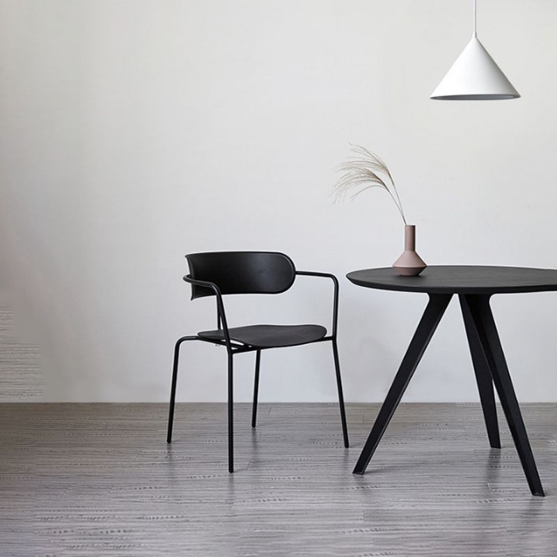 Glam Style Metal Arm Chair Open Back Side Chair for Dining Room (Set of 4) Clearhalo 'Dining Chairs' 'Dining Tables & Seating' 'dining_chair' 'furn' 'furn_dining_chair' 'Furniture' 'furniture_dining_chair' 'Kitchen & Dining Furniture' 1200x1200_78f3b9bf-3635-4e9d-aa9e-88fd519993e6