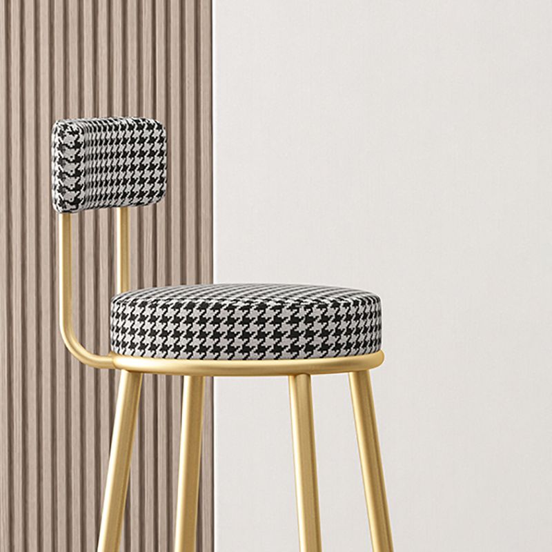 Scandinavian Design Upholstered Armless Stools for Home Low Back Barstools with Metal Legs Clearhalo 'Bar Furniture' 'Bar Stools' 'bar_stools' 'furn' 'furn_bar_stools' 'furniture_bar_stools' 'Kitchen & Dining Furniture' 'kitchen&dining_furn' 'kitchen' 'kitchen_furn' Furniture' 1200x1200_78f81870-74c6-4a6d-92cb-e245b5e4107c