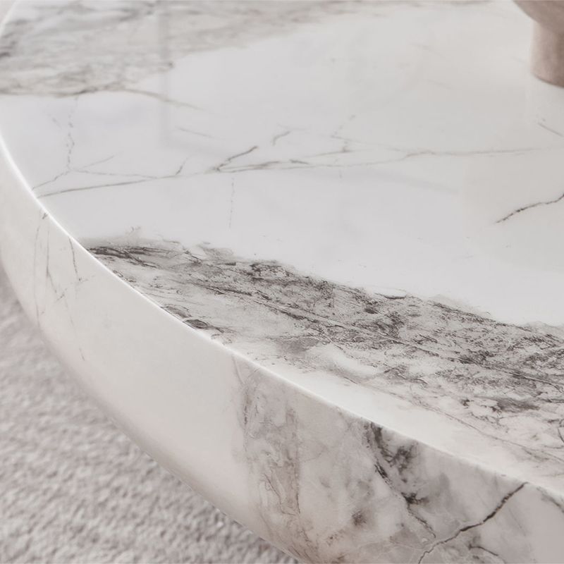 Marble Coffee Cocktail Table Contemporary 3 Legs Coffee or End Table Clearhalo 'Coffee & Accent Tables' 'Coffee Tables' 'coffee_tables' 'furn' 'furn_coffee_tables' 'Furniture' 'Living Room Furniture' 1200x1200_78f93668-d7ae-4068-bdd7-8851a55c1c86
