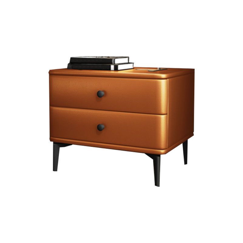 モダニズム2引き出しナイトテーブルウッドストレージベッドナイトスタンドホームのためのナイトスタンド