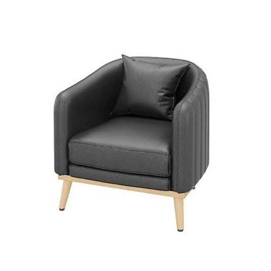 Hedendaagse hellende armbank 29.53 "H Single Cushion Sofa met kussens