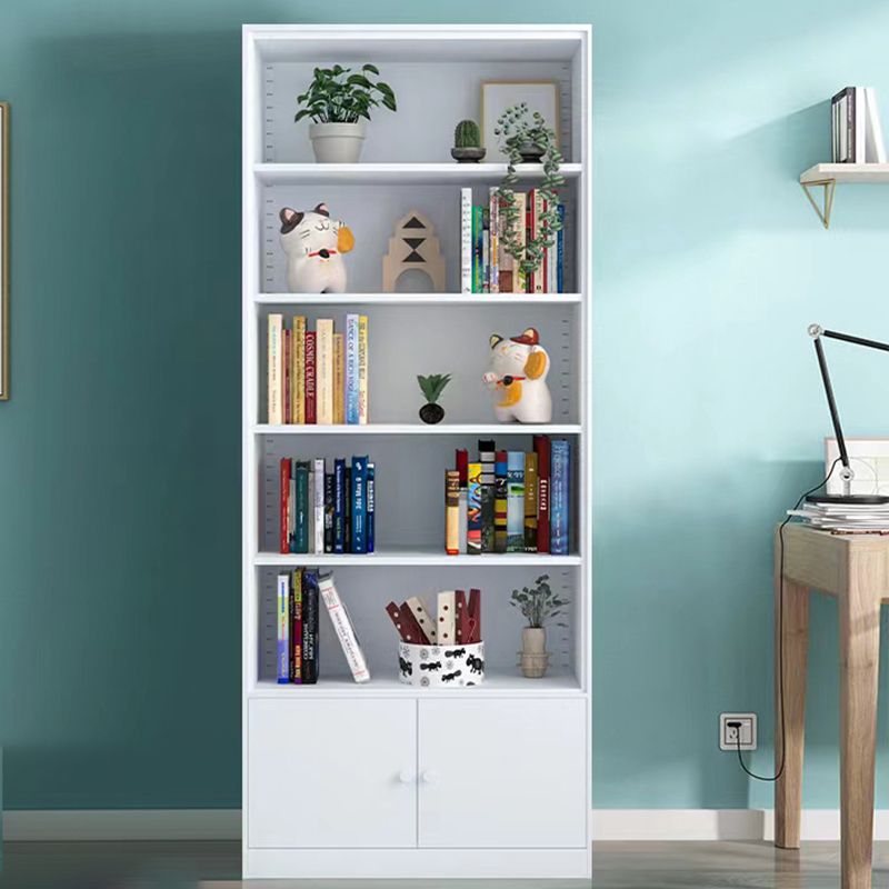 13 "brede moderne boekenplank gesloten terug boekenkast met rechthoekige planken