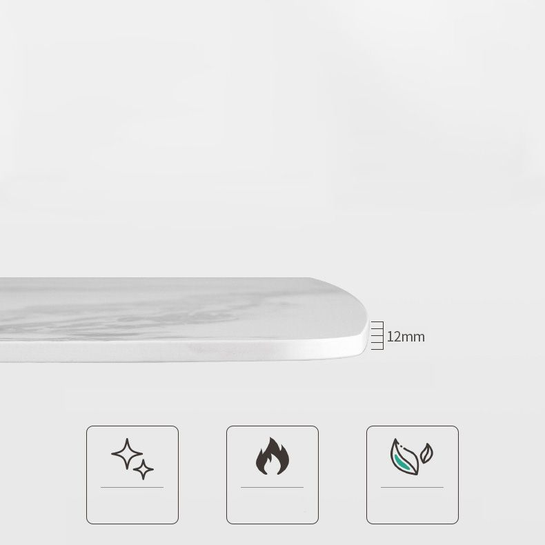 Glam White Dining Table Stone Rectangular Table for Dining Room Clearhalo 'Dining Tables & Seating' 'Dining Tables' 'dining_table' 'furn' 'furn_dining_table' 'Furniture' 'Kitchen & Dining Furniture' 1200x1200_78fb0e83-e64d-4862-be38-e152187d4b45