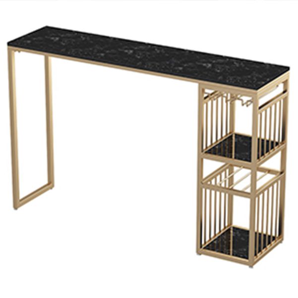 Stone Bar Table Traditional Luxury Rectangle Bar Dining Table with Sled Base Clearhalo 'Bar Furniture' 'Bar Tables' 'bar_tables' 'furn' 'furn_bar_tables' 'Furniture' 'furniture_bar_tables' 'Kitchen & Dining Furniture' 1200x1200_78fc57f4-0a73-4f02-a689-5720f7911264