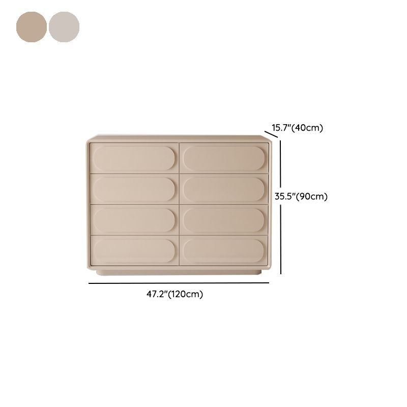 Modernismo Horizontal Cofre de lencería de almacenamiento de madera horizontal para espacio para habitación