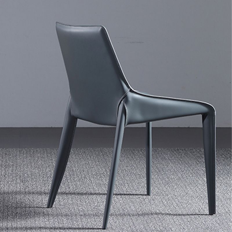 Contemporary Upholstered Dining Chairs Faux Leather Dining Room Chair