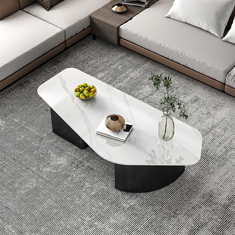 2 - Drawer Irregular Slate Coffee Table 15.7" H 1 Single Coffee Cocktail Table Clearhalo 'Coffee & Accent Tables' 'Coffee Tables' 'coffee_tables' 'furn' 'furn_coffee_tables' 'Furniture' 'Living Room Furniture' 1200x1200_78fe11c5-f2cc-45fd-b92e-d73900e48452