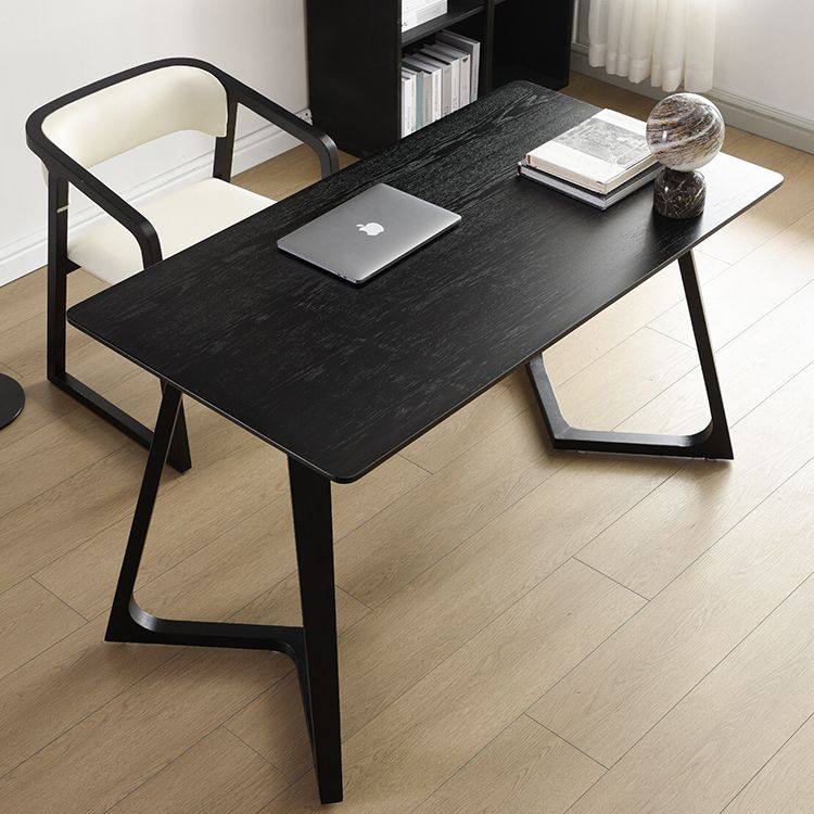 Solid Wood Contemporary Rectangle Dining Table Wood Top Indoor Table with Sled Base Clearhalo ' dining_table' 'Dining Tables & Seating' 'Dining Tables' 'furn' 'furn_dining_table' 'Furniture' 'furniture_dining_table' 'Kitchen & Dining Furniture' 'kitchen&dining_furn' 'kitchen' 'kitchen_dining_table' 1200x1200_78fec72f-b609-4268-ac23-b33020571536